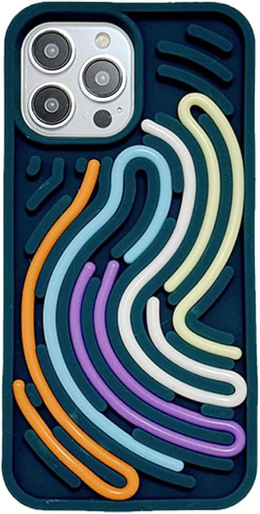 iPhone Funny DIY Case with Colorful Rope Design,(for iPhone 14-16)