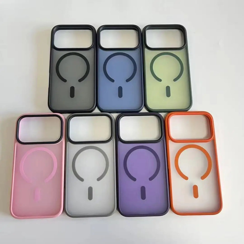 Matte Case For iPhone 17 Air 17Pro 17Pro Max Translucent Wireless Charge Magnetic Hard Cover for iphone 17 Pro Max For Magsafe