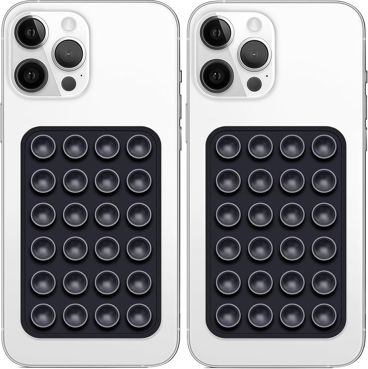 Silicone Suction Phone Mount for iPhone & Android | Hands-Free Selfie & Video Holder (Pack Of 2)