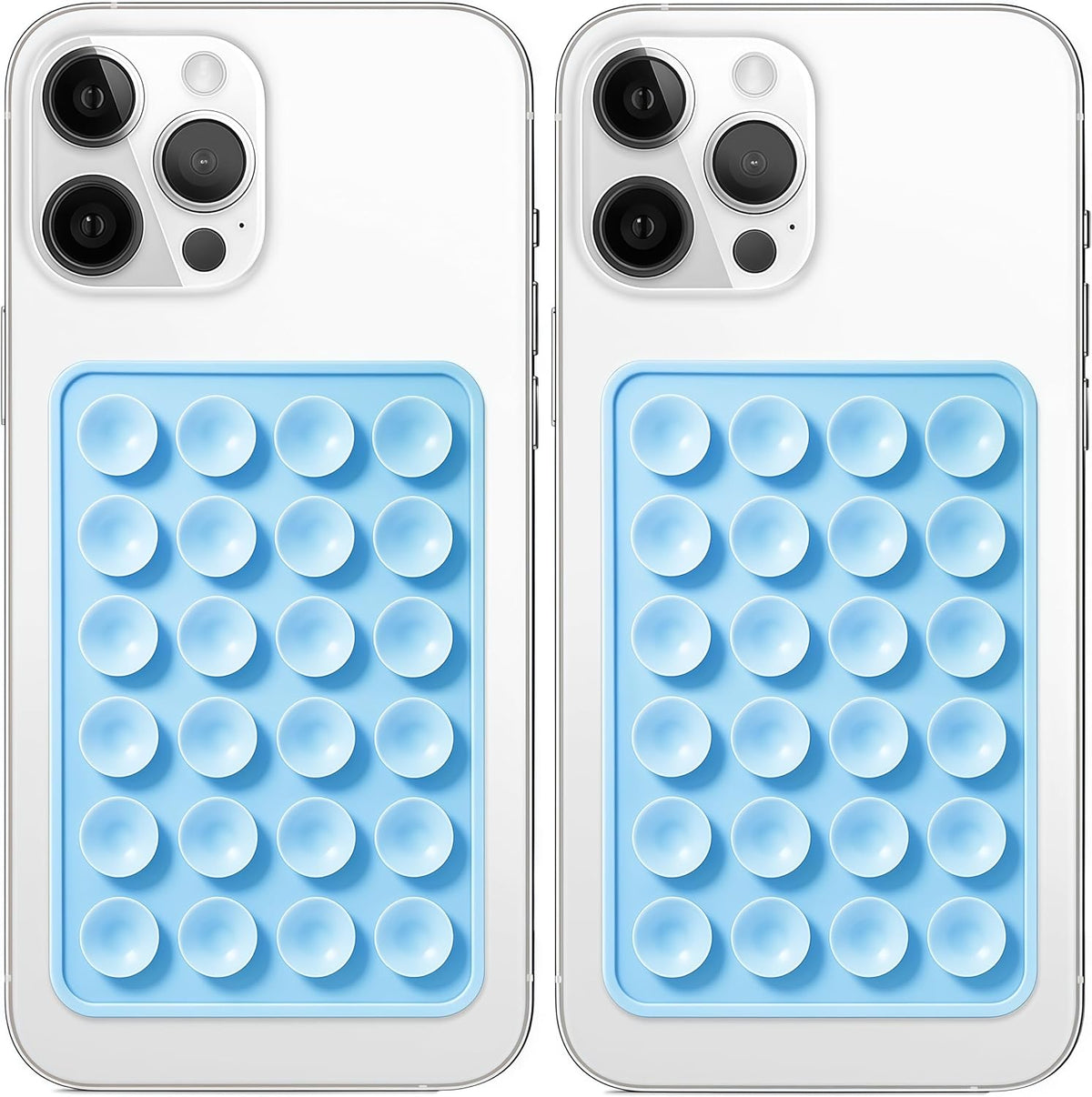 Silicone Suction Phone Mount for iPhone & Android | Hands-Free Selfie & Video Holder (Pack Of 2)