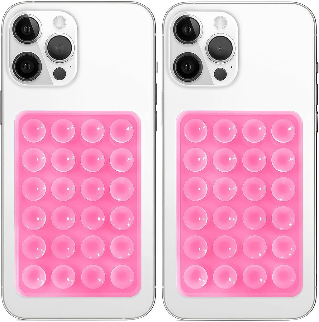 Silicone Suction Phone Mount for iPhone & Android | Hands-Free Selfie & Video Holder (Pack Of 2)