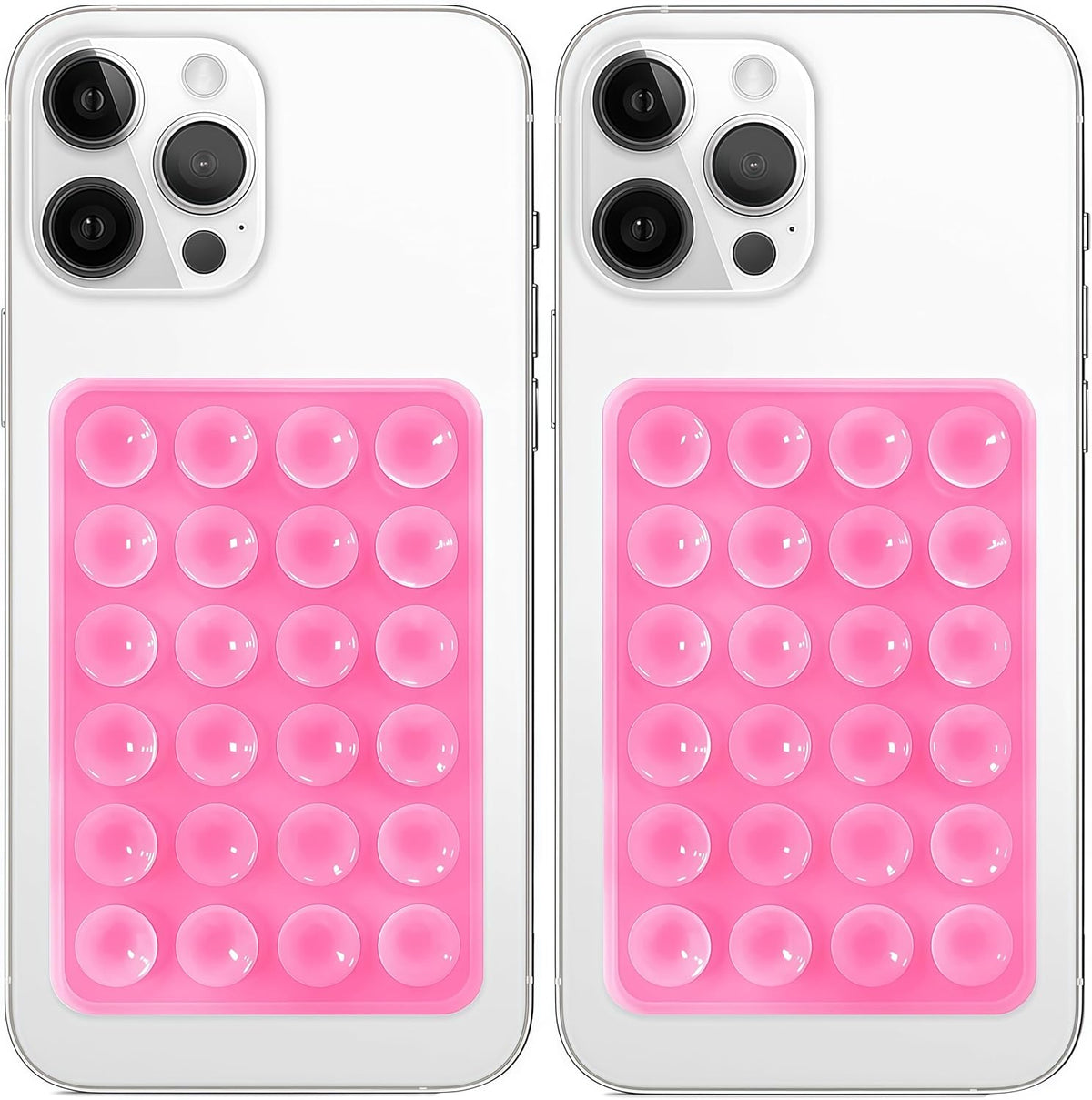 Silicone Suction Phone Mount for iPhone & Android | Hands-Free Selfie & Video Holder (Pack Of 2)