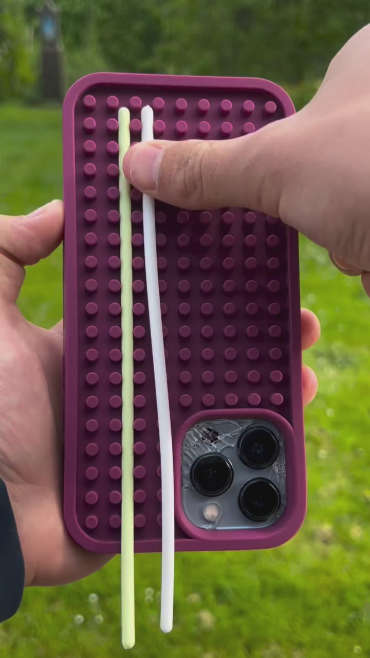 iPhone Funny DIY Case with Colorful Rope Design,(for iPhone 14-16)