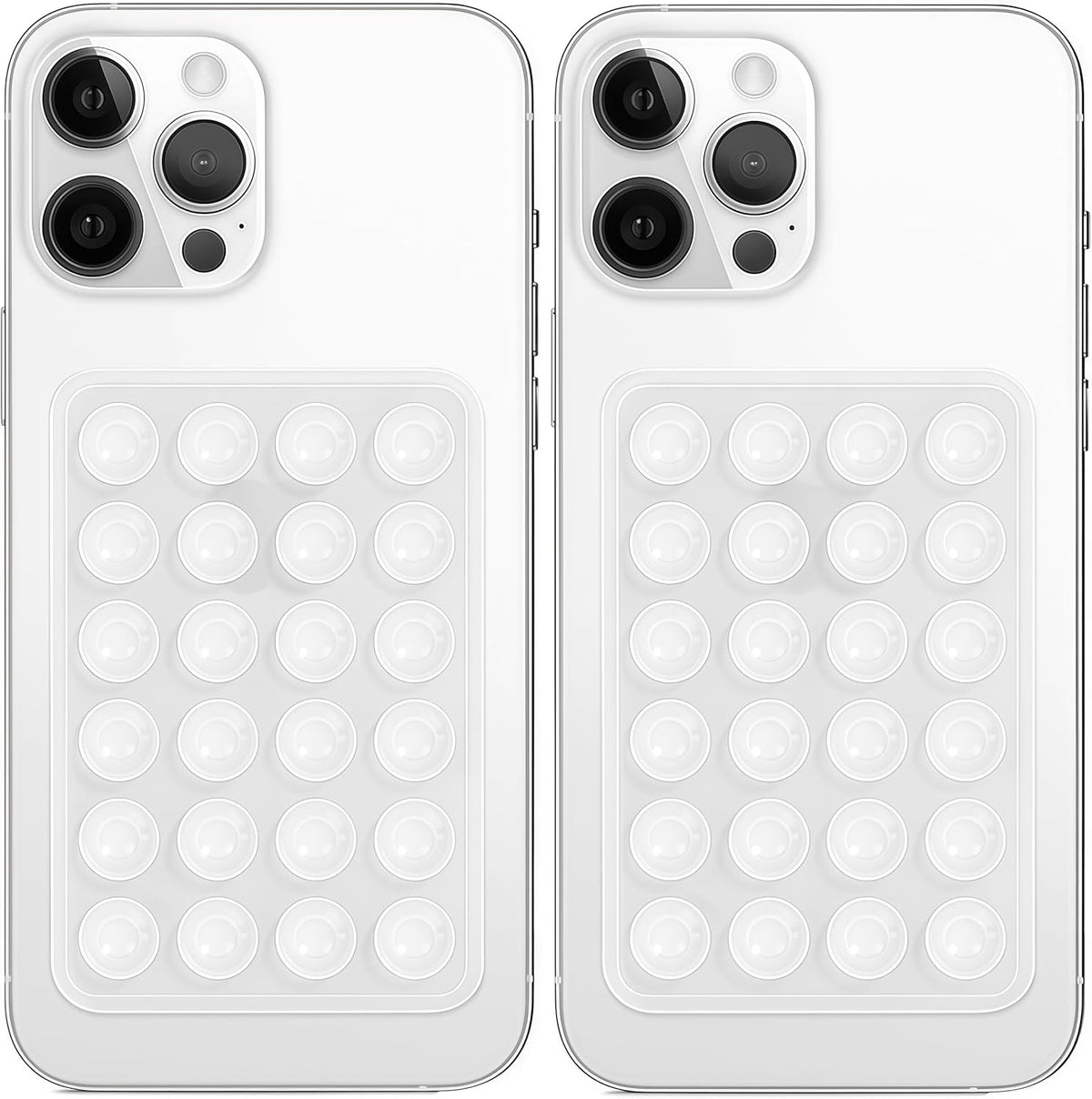 Silicone Suction Phone Mount for iPhone & Android | Hands-Free Selfie & Video Holder (Pack Of 2)